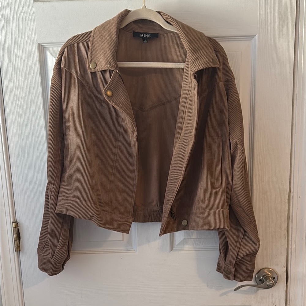MINE Women's Brown Corduroy Jacket